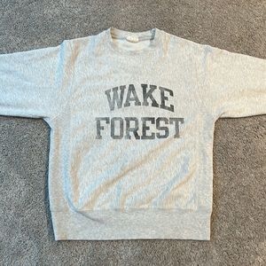 Wake Forest Champion reverse weave crew neck